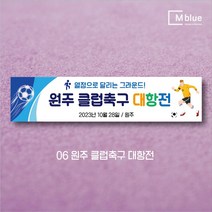 엠블루11 스포츠 축구 야구 농구 동호회 회원모집 축구교실 야구교실 농구교실 여자배구 레슨 왕중왕전 친선경기 대회 행사 현수막, 6_원주 클럽축구 대항전