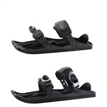 숏 스키 장비 인라인 플레이트 1 쌍 남여 겨울 스케이트 신발 보드 스노우 보드 야외, 블랙 유니버설