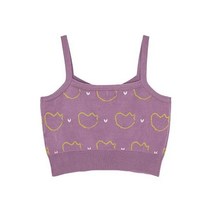 어라운드더코너 엠오엠씨키츠패턴 니트 뷔스티에 퍼플 KITS PATTERN KNIT BUSTIER PURPLE
