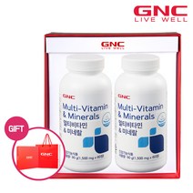 GNC [GNC] 멀티비타민 앤 미네랄 (60정) 2개입 세트, 88.8g