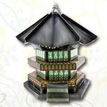 한국사 전개도 접기 역사 건축물 모형 만들기 DIY 교구 딸선물 유아장난감 가정용