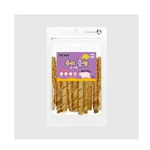 100g 중형견 대형견 오래먹는 국내산 한돈 돼지껍데기 스틱 간식