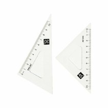 [대진교육] 대진 1000 삼각자 세트(2입) 초등준비물 10cm 눈금자 신학기준비 1세트, 10봉