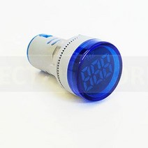 [무료배송]주파수 측정기 22mm LED 디지털 디스플레이 게이지 콤보 측정 측정기 표시기 신호 램프 라운드, 05 blue-Hertz-round