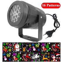 갤럭시 레이져 프로젝트 크리스마스 레이저 프로젝터 램프 LED 무대 조명 2016 패턴 스노우스톰 분위기 나비 다드 홈 장식, 16 Patterns+미국 플러그