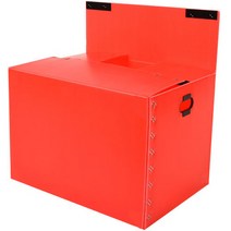 뉴프라테크 이사박스 6호(벨크로형)-5개묶음 [벨크로 부착 박스] 포장 택배 수납 플라스틱, 빨강, 5개
