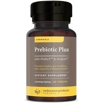 Prebiotic Plus 츄어블 with Actazin™ - 소화 건강 증진 - 60 카운트 내구 제품 회사