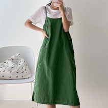 브리스살롱 캐주얼한 여름데일리룩 시원한 뷔스티에 린넨 원피스