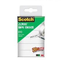 3M매직테이프 810R-6 12mm x 18m 스카치매직테이프리필