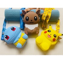 실리콘 포켓몬 캐릭터 미니 유아 가방 꼬부기 이브이 피카츄 어린이집 유치원 선물 답례품