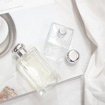 캔들바다 향수용기 - 사각 100ml 클림프 실버캡 ( 조x론타입 ) 퍼퓸공병, 스프레이 툴 구매 O, 1개