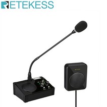 RETEKESS TW106 5W 듀얼 웨이 창 카운터 인터콤 카운터 인터폰 시스템 레스토랑 은행 오피스 스토어.