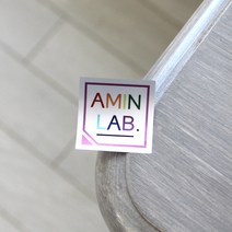 바나나프린트 은색스티커 예쁜스티커제작, 6cm, 첫주문