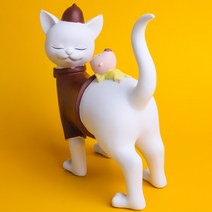 행복한 고양이 인테리어 인형 소품, NE20