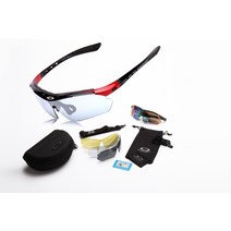 방풍 안경 편광 승마 안경 고글 스포츠-177269, 밝은 검정색 프레임, 편광 1쌍, PC 렌즈 4쌍