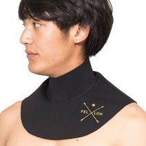 FELLOW 넥 이너 서프 이너 웨트 슈트 한랭지 사양 2mm 목 보온 방한 보온 이너 메탈 스킨 속건 한겨울용 세미 드라이 슈트 서핑 Black L사이즈