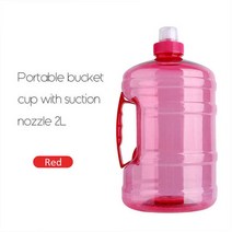 1L/2L 음료 플라스틱 큰 대형 물병 스포츠 피크닉 자전거 등산 BPA 야외 가정 용품, [01] 1.0L, [02] Red-2L