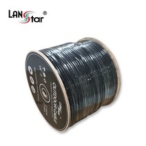 LANstar CAT.6 UTP 옥외용 랜선 300m/LS-6UTP-OD300M/블랙/단선/OUTDOOR 실외용 랜케이블/랜공사용/외부/내부 2중 피복 구조/250MHz 대역폭/1