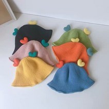 하이하우스 니트 벙거지 아동 가을모자 아기 어린이 면실 모자