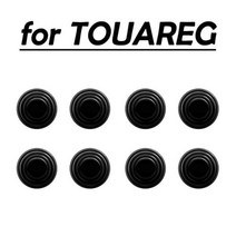 자동차 로고 도어 충격 스티커 폭스바겐 투아렉용 트렁크 방음 패드가 있는 저소음 가스켓 20mm, black 8pcs