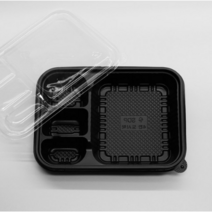 포장 배달용기 SDP 4칸 도시락 200개 세트, 1개