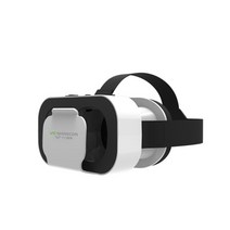 새로운 vr 샤인콘 g5 vr 안경 3d 가상 현실 안경 300 인치 720-1080 스마트폰 헤드셋, 하얀색