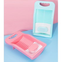 얼룩제거 손세탁용 세면대거치 빨래판 대 묵은때 아기엄마 세척, 1개, 핑크