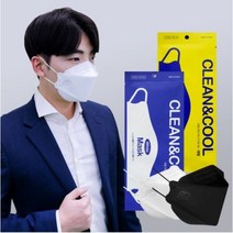 이한마루 KF-AD 마스크 대형 쿨 여름 비말차단 100매, 블랙 3겹