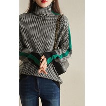 폴라니트 전문점 상점 철회함 인터내셔널 거물급 마름질 나머지 단미 여성의류 해링본 긴 소매 4768000581