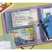 수표된티켓수납북 3X5앨범 양면 지류굿즈보관파일, 오리진