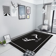 북유럽 특대형 사각 거실 러그 24종 호피 럭셔리 식탁 카페트 블랙 화이트 바닥 매트 인테리어 노르딕 사계절 여름 물세탁 특대형 아트 단모 200cm 300cm 400cm 선택13