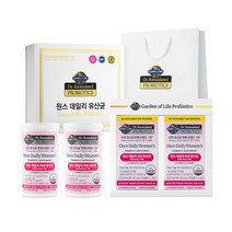 [선물포장+쇼핑백] 가든오브라이프 닥터포뮬레이티드 원스 데일리 여성 유산균 30캡슐 X 2개