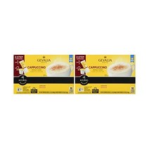 Gevalia Kaffe K-Cup 및 거품 패킷 6개 - 2개 팩 - (카푸치노)