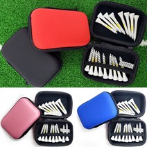 [홍스비]1+1컬러풀 하드케이스 골프티 파우치 골프 수납 보관 가방, ☆1+1컬러풀 골프티 하드케이스(퍼플)