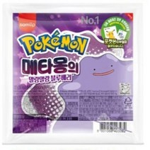 삼립 포켓몬빵(12시전 주문 당일발송) 파이리의 화르륵 핫소스빵1개/띠부띠부씰, 메타몽의말랑말랑블루베리1개