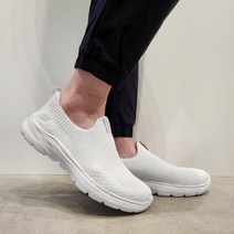 스케쳐스BC 여성 워킹화 고워크 6 가볍고 미끄럽지않은 발바닥이 푹신하고 쿠션좋은 발편한 족저근막염 신발 (출퇴근 근무화 걷기운동 적극 추천)심플 깔끔 화이트