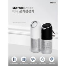 스카이퓨리 미니 공기청정기 AP-02 자동차냄새제거 미세먼지제거, 화이트