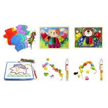 K.B 어린이집 소근육 발달 교구 6종세트/ 수업교재 유아선물 놀이완구