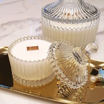 루셀리아 메리고라운드 소이캔들 250ml, 1개, 아티산-우드심지