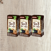 검은콩 호두와 아몬드 190ml 두유 베지밀 삼육두유, 190미리 63개