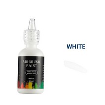 12 색 30ml 네일 에어 브러시 잉크 스프레이 건 네일 아트 네일 페인팅 안료 잉크 에어 브러시 키트 컬러 네일 도구 매니큐어 젤, 하얀