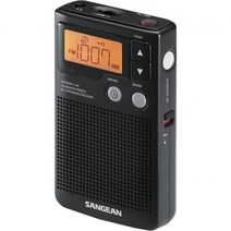 Sangean 산진 DT-200X FM- AM 디지털 튜닝 포켓 라디오 블랙, Radio