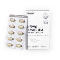 드리뉴마 L-테아닌 스트레스케어 영양제(세인트존스워트 포함), 4개, 60정
