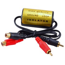 Noise Suppressor Car Loop Home Stereo Ground Isolator RCA Audio Filter, 한개옵션0