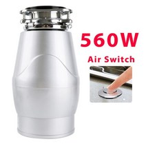 스테인레스 스틸 음식물 쓰레기 처리 분쇄기 560W 잔류물 처리기 주방 음식, 01 Air (Silver)_02 EU