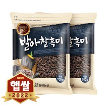 현대농산 2022년 햅쌀 국산 발아찰흑미 1.4kg (700gx2봉), 단품