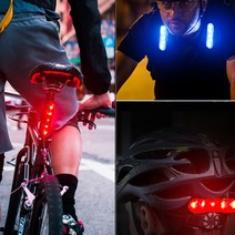[자전거후미등충전] 제스트윈 USB충전식 자전거 라이트 킥보드 안전등 후미등 백라이트 백등 후방등 방수기능, 레드