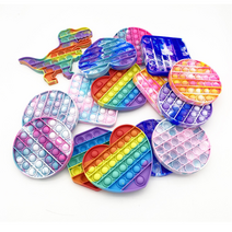 푸시팝 버블 팝잇 실리콘 무한 뽁뽁이 스트레스해소 피젯토이 푸쉬팝 핑거 게임, 하트