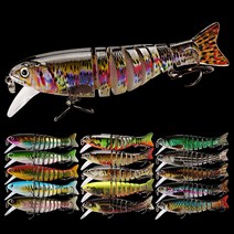 아띠꼴로 빅베이트 싱킹 플로팅 관절 미노우 배스 쏘가리 루어 농어 하드베이트, 골드