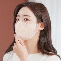 100% 국내제작 호프리미엄 KF94 새부리형 마스크 오트밀베이지 120매